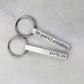 Square Bar Key Ring