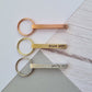Square Bar Key Ring
