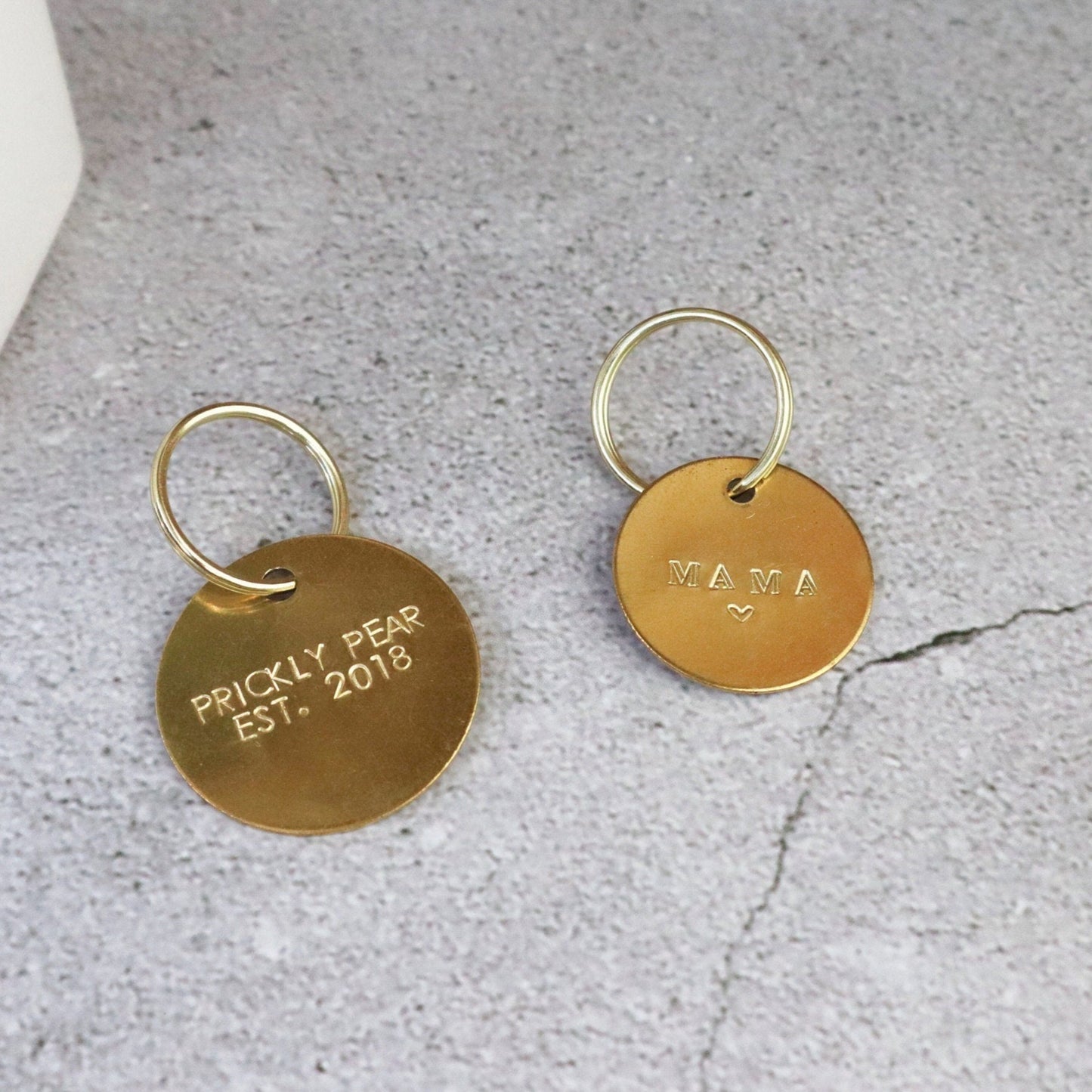 Brass Disc Key Chain - Multiple Sizes