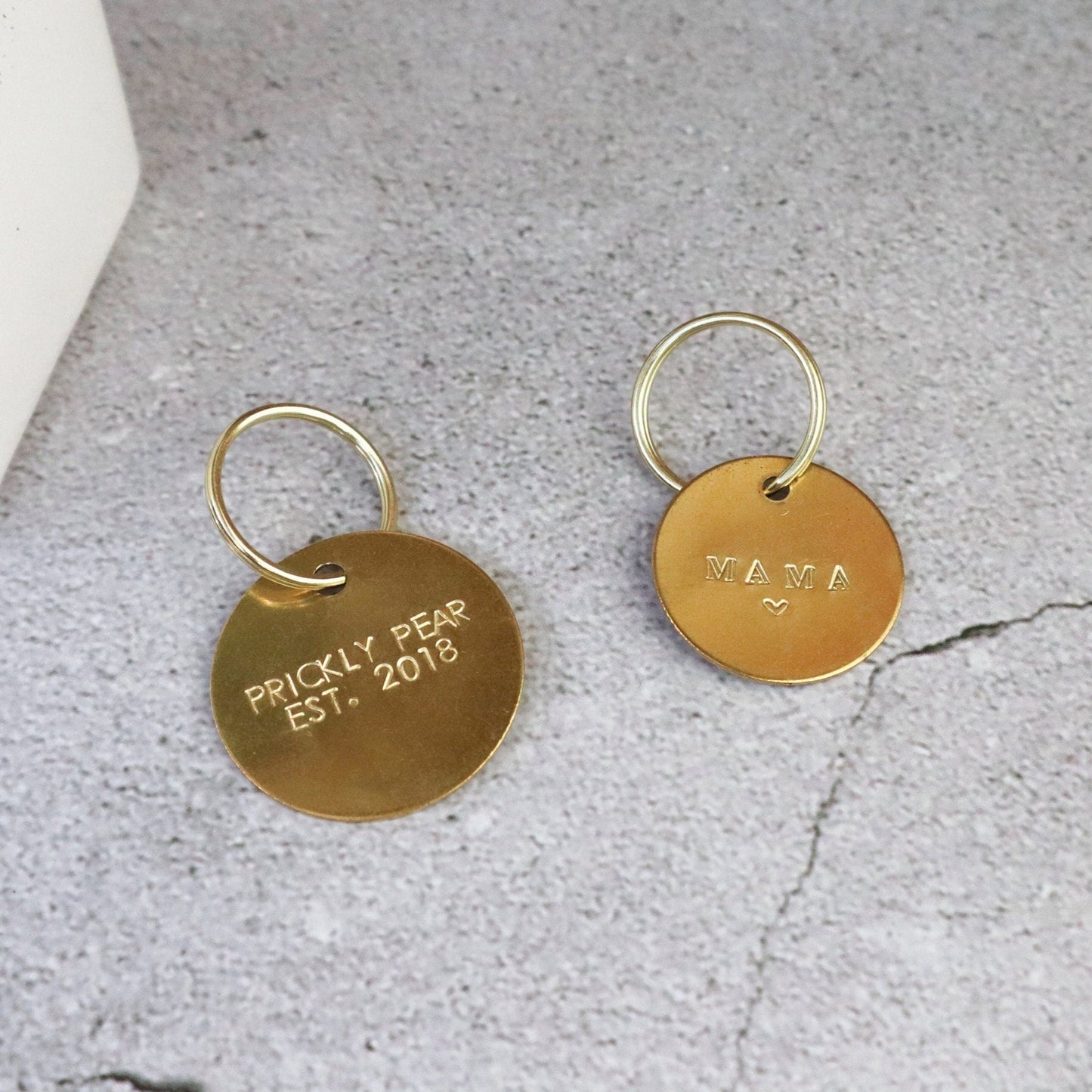 Brass Disc Key Chain - Multiple Sizes