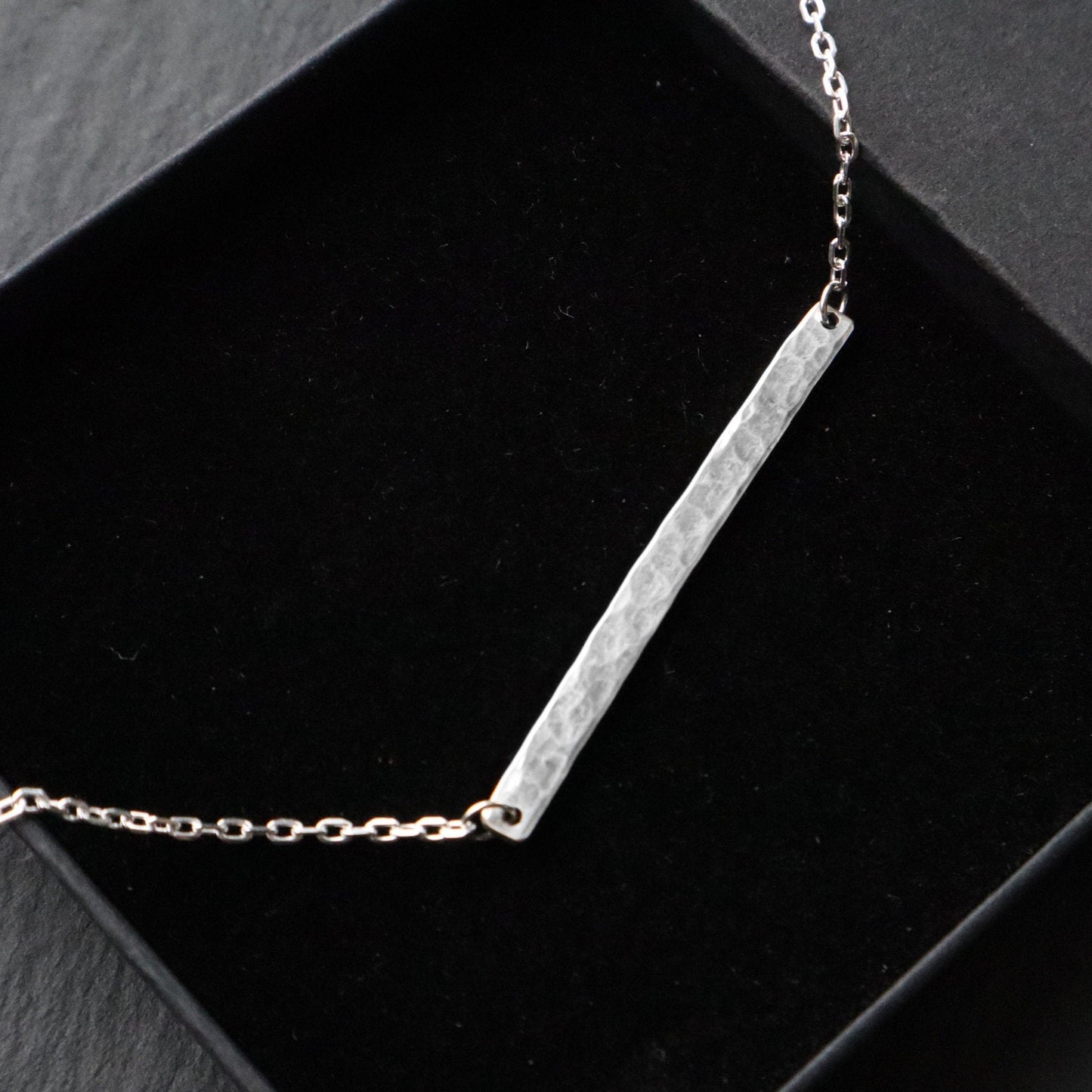 Textured Bar Necklace