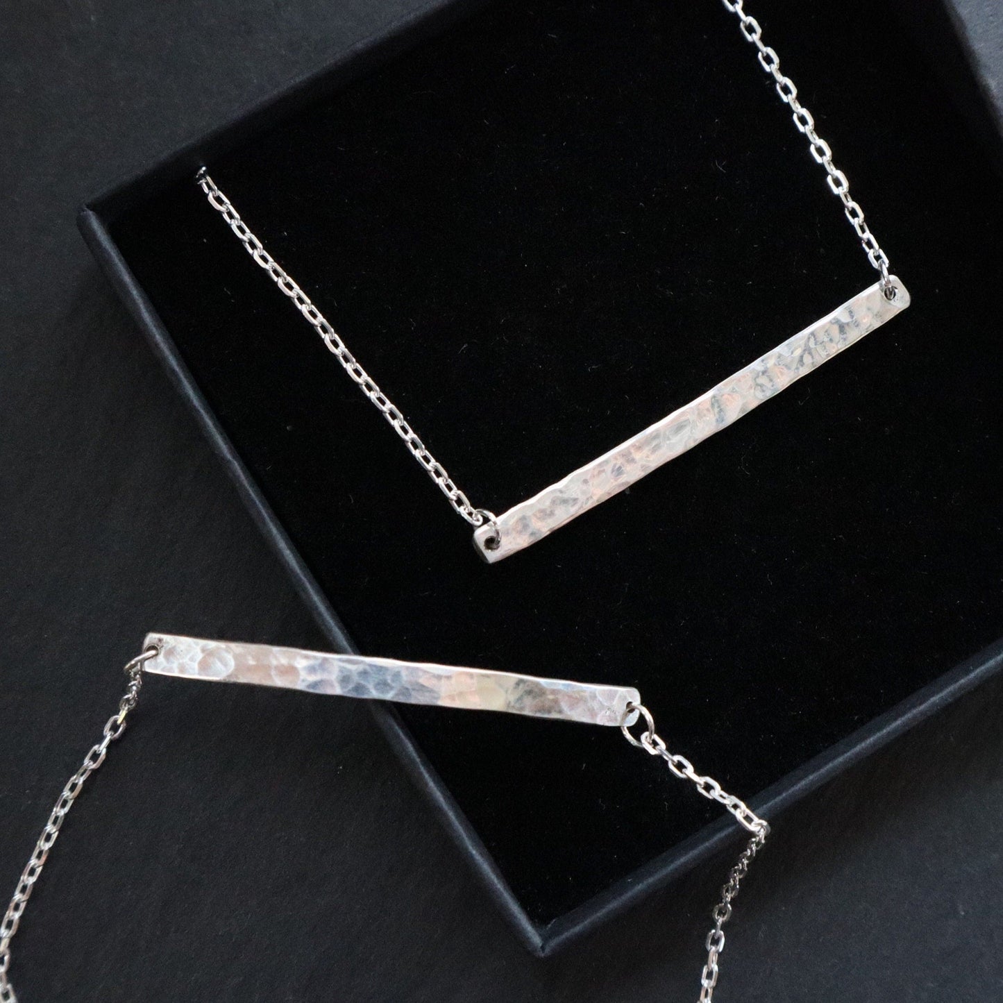 Textured Bar Set Necklace and Bracelet Set