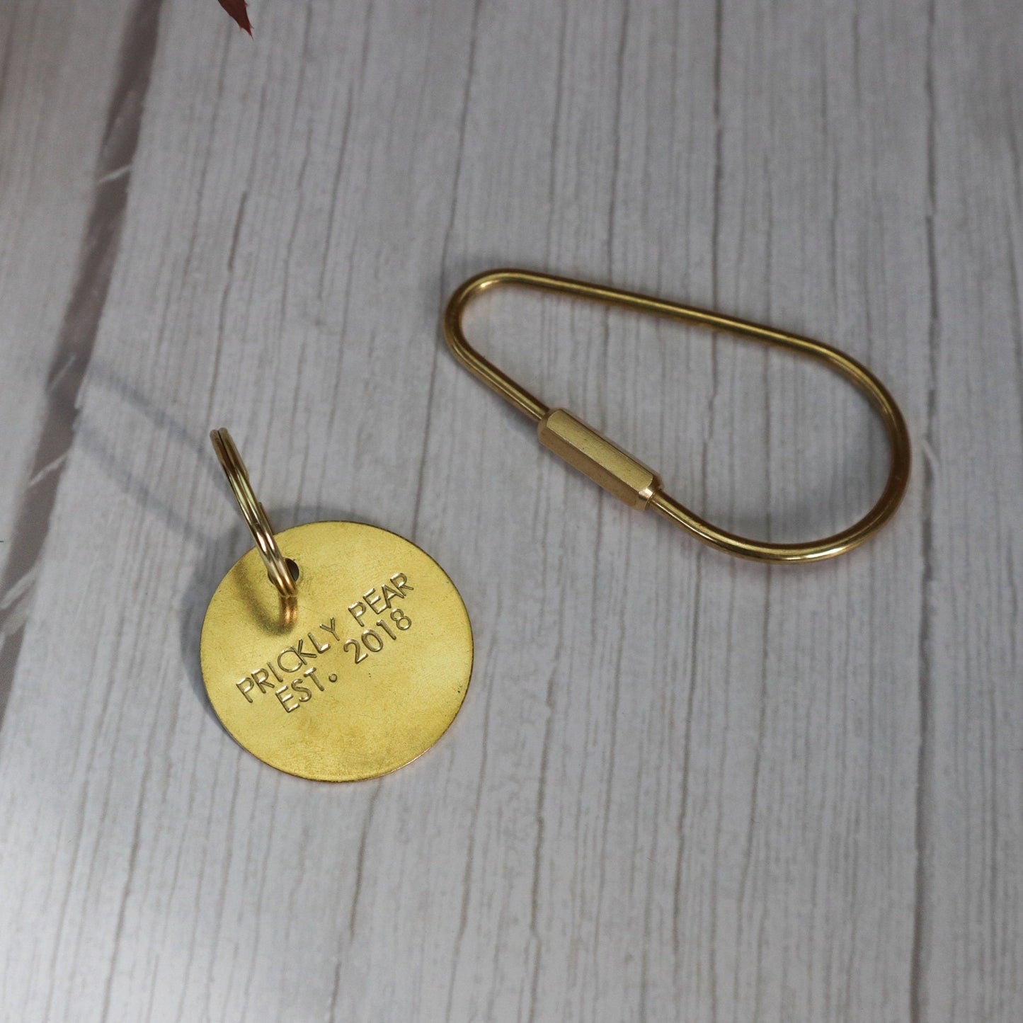 Brass Disc Key Chain - Multiple Sizes