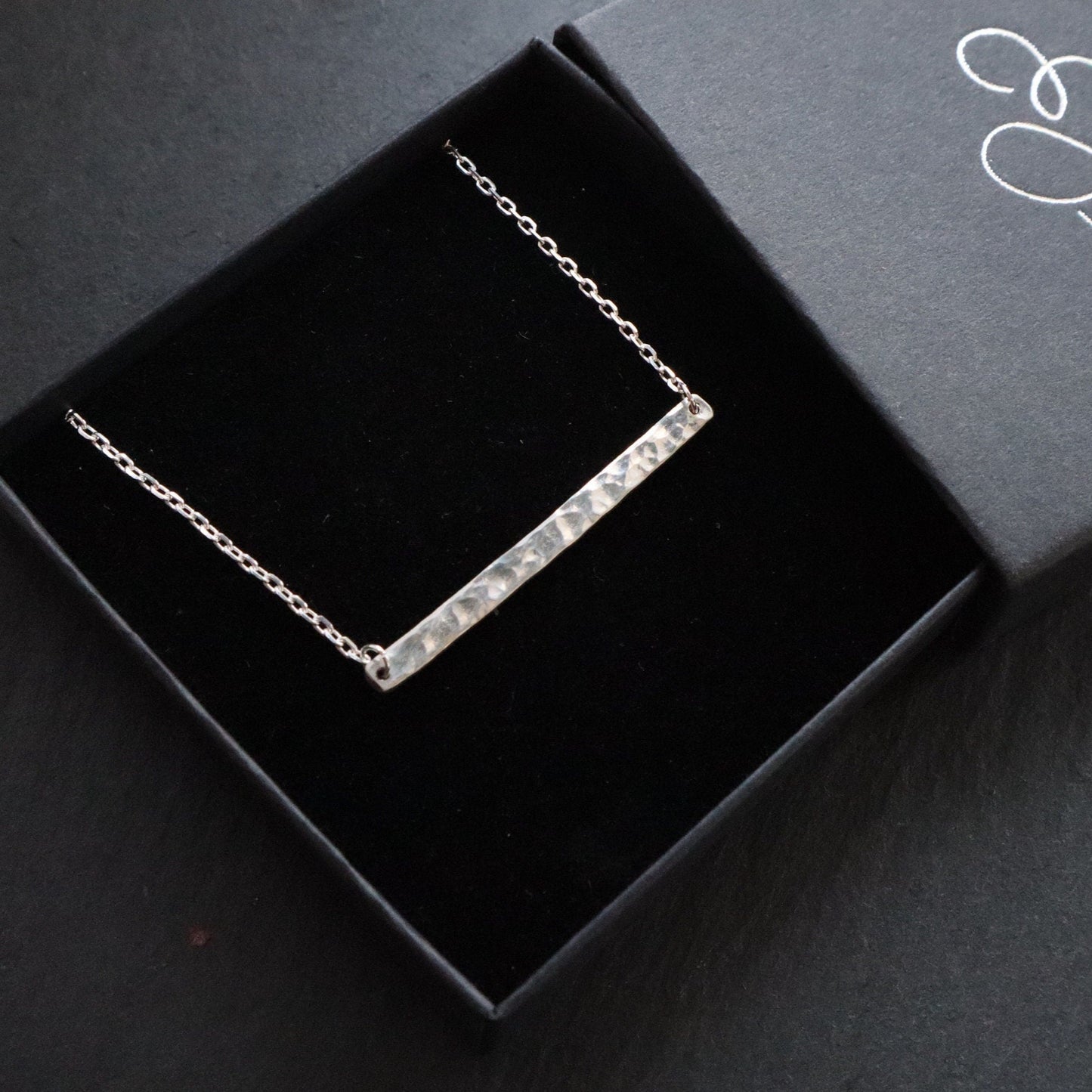 Textured Bar Necklace