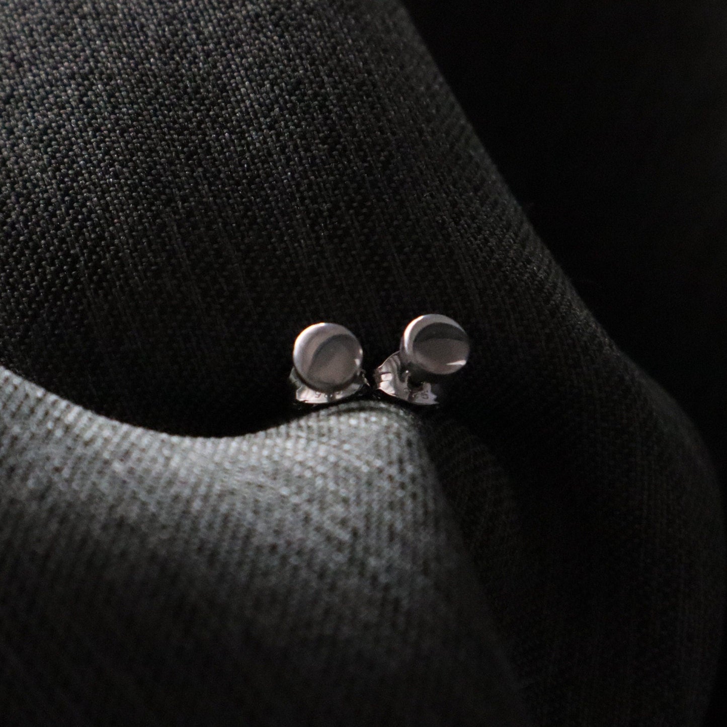 Small Round Stud Earrings