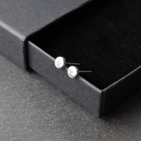 Small Round Stud Earrings