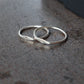 Mini Signet Ring, two in the image, one is a heart ring and the other is a letter ring.