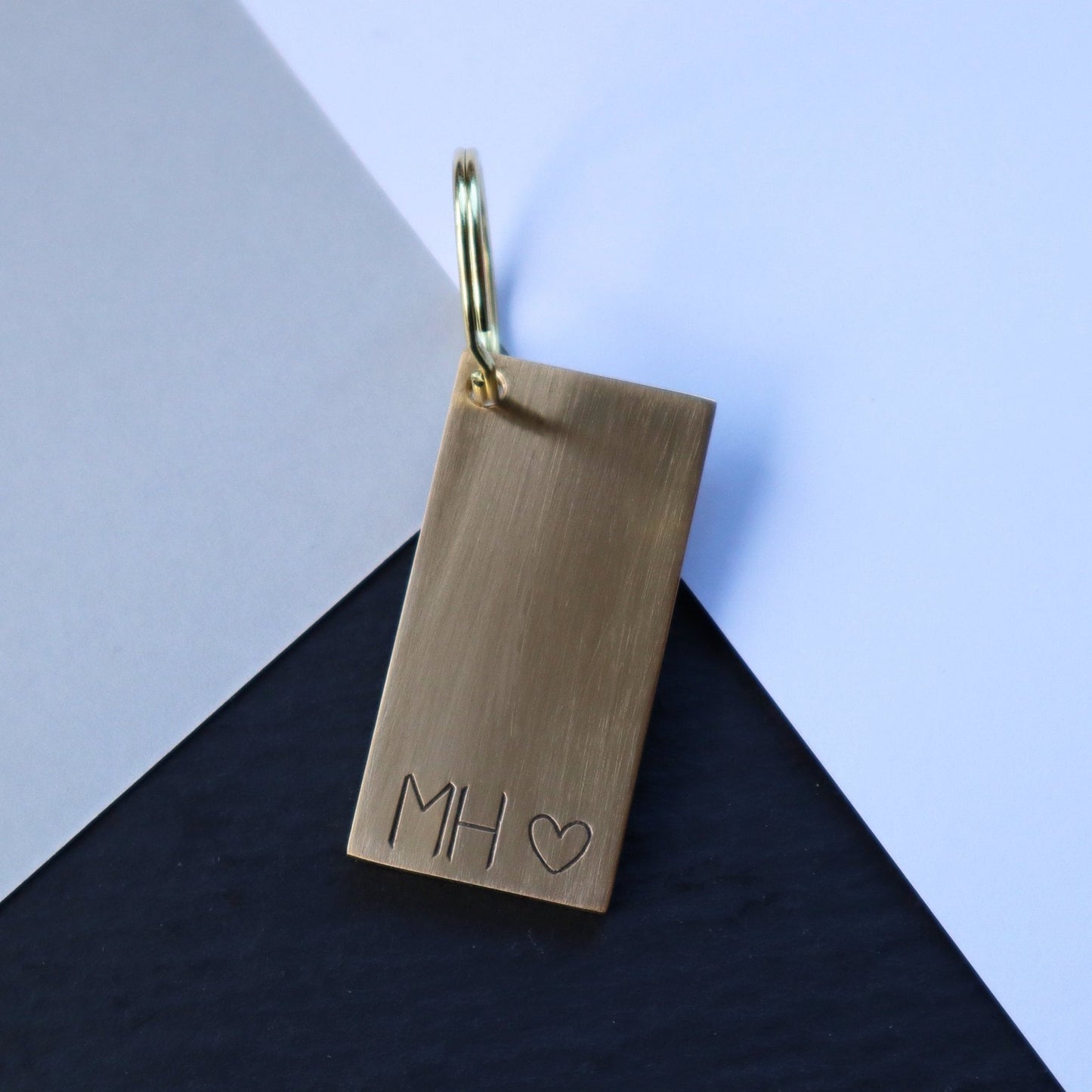 Monogram Rectangular Tag