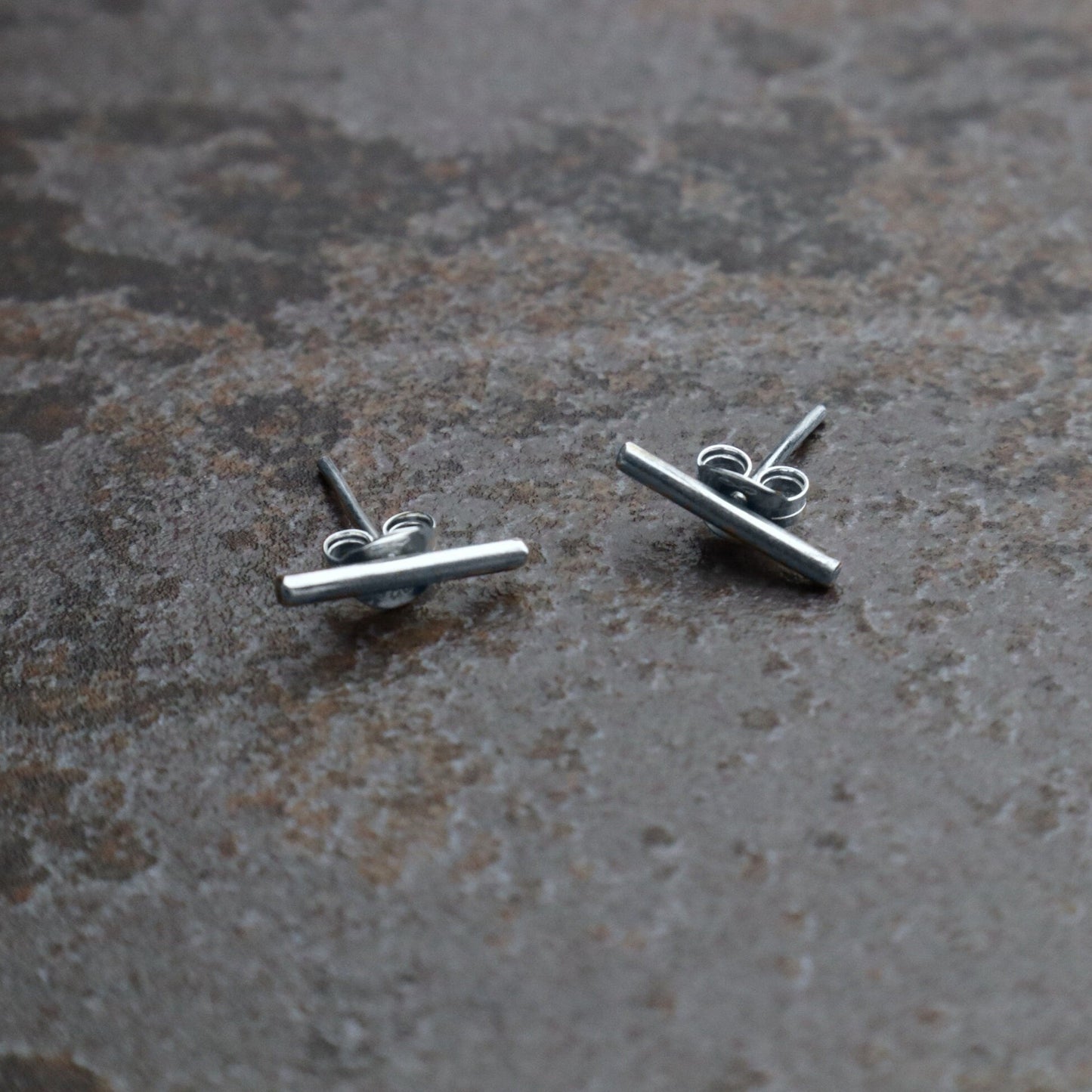Bar Stud Earrings